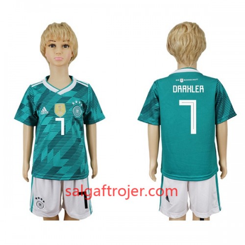 Tyskland Fodboldtrøjer Draxler 7 Børn Udebanesæt VM 2018 Tyskland Fodboldtrøjer Draxler 7 Børn Udebanesæt VM 2018